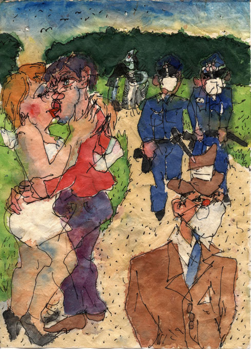 Kissing, 2020, 21 x 15 cm, 21 x 15 cm